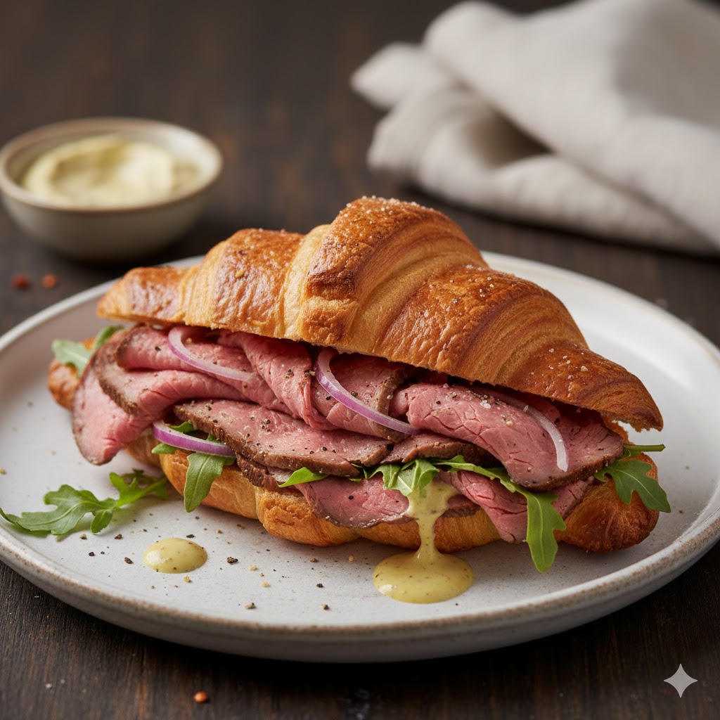 كروسان روزبيف – Roast Beef Croissant